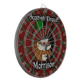 Scottish Clan Morrison Tartan Dartboard Dartscheibe (Vorderseite Links)