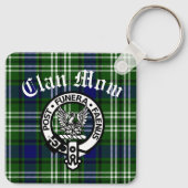 Scottish Clan Mow Crest & Tartan Schlüsselanhänger (Rückseite)