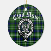 Scottish Clan Mow Wappen & Tartan Keramik Ornament (Links)