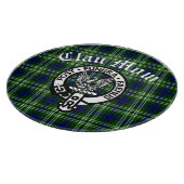 Scottish Clan Mow Wappen & Tartan Schneidebrett (Ecke)