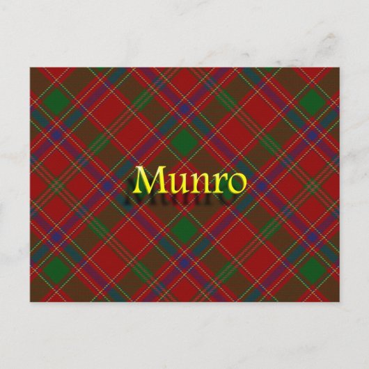 Scottish Clan Munro Postkarte (Vorderseite)