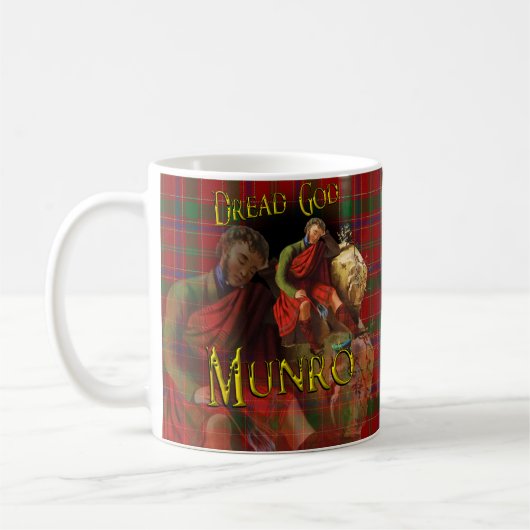 Scottish Clan Munro Tartan Kaffeetasse (Links)