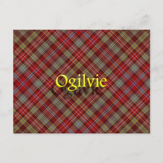 Scottish Clan Ogilvie Postkarte (Vorderseite)