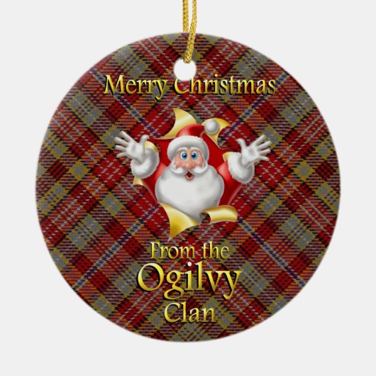 Scottish Clan Ogilvy Christmas Ornament (Vorne)