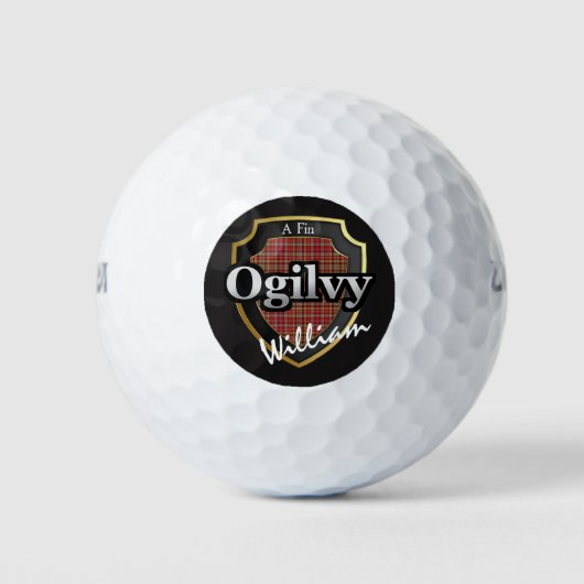 Scottish Clan Ogilvy personalize Your Name Golfball (Vorderseite)