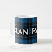 Scottish Clan Ramsay Blue Hunting Tartan Kaffeetasse (Vorderseite Links)