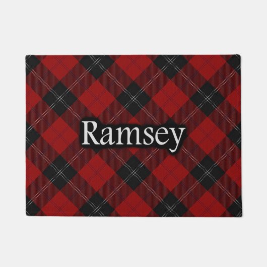 Scottish Clan Ramsay Ramsey Tartan Fußmatte (Vorderseite)