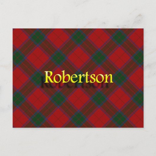Scottish Clan Robertson Postkarte (Vorderseite)