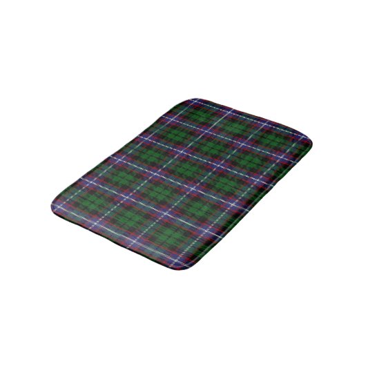 Scottish Clan Russell Tartan Kariert Badematte (Schrägansicht)