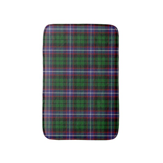 Scottish Clan Russell Tartan Kariert Badematte (Vorderseite Vertikal)