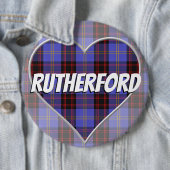 Scottish Clan Rutherford Liebe Tartan Heart Button (Beispiel)