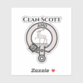 Scottish Clan Scott Wappen Abzeichen Aufkleber (Blatt)