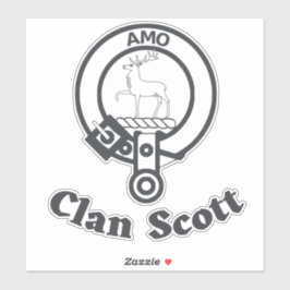Scottish Clan Scott Wappen Abzeichen XL Aufkleber