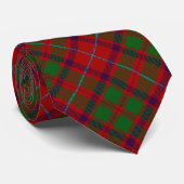 Scottish Clan Shaw Letter S Monogram Red Tartan Krawatte (Gerollt)