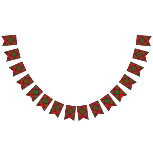 Scottish Clan Shaw Tartan Wimpelkette (Alle)