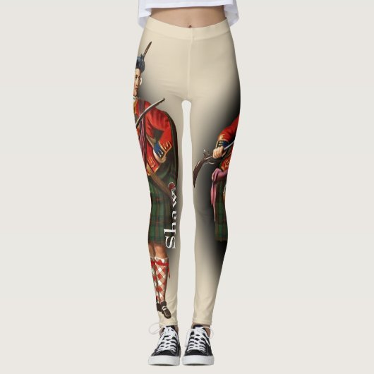 Scottish Clan Shaw von R. R. McIan Leggings (Vorderseite)