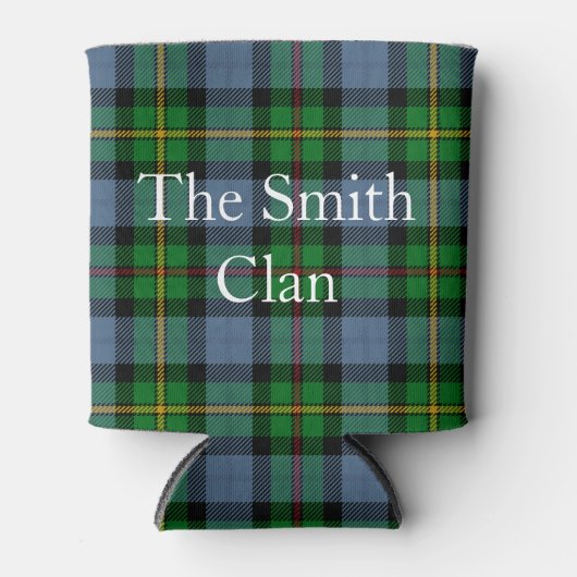 Scottish Clan Smith Tartan Kariert Can Cooler Dosenkühler (Vorderseite)