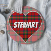 Scottish Clan Stewart Liebe Tartan Heart Button (Beispiel)