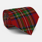 Scottish Clan Stewart Royal Tartan Krawatte (Gerollt)