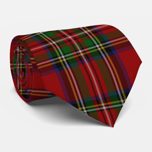 Scottish Clan Stewart Royal Tartan Krawatte (Gerollt)