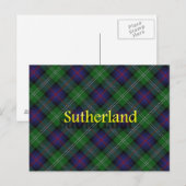 Scottish Clan Sutherland Postkarte (Vorne/Hinten)