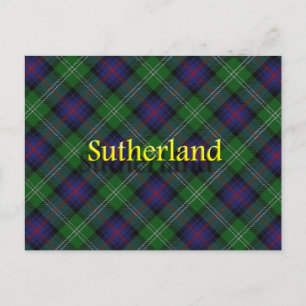 Scottish Clan Sutherland Postkarte