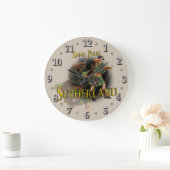 Scottish Clan Sutherland Tartan Große Wanduhr (Zuhause)