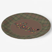 Scottish Clan Tartan Ross Hunting W Christmas Pappteller (Schrägansicht)