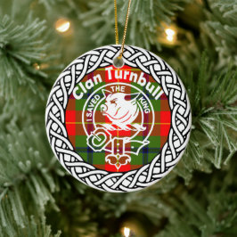 Scottish Clan Turnbull Tartan und Wappen Keramik Ornament