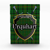 Scottish Clan Urquhart Tartan Fotoblock (Vorderseite)
