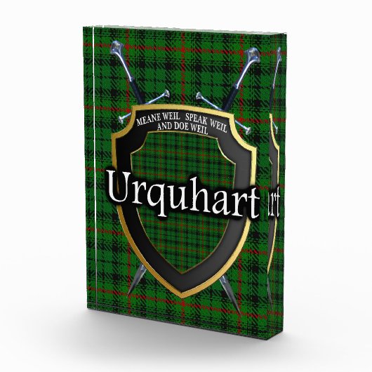 Scottish Clan Urquhart Tartan Fotoblock (Rechts)