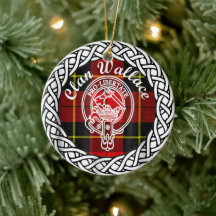 Scottish Clan Wallace Tartan and Crest