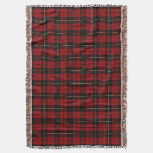 Scottish Clan Wallace Tartan Decke (Vorderseite Vertikal)