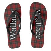 Scottish Clan Wallace Tartan Flop Flop Flop Flops Badesandalen (Fußbett)