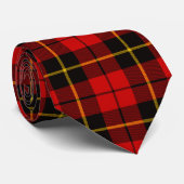 Scottish Clan Wallace Tartan Kariert Krawatte (Gerollt)