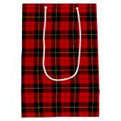 Scottish Clan Wallace Tartan Pattern Mittlere Geschenktüte (Rückseite)