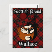 Scottish Clan Wallace Tartan Postcard Postkarte (Vorne/Hinten)