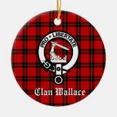 Scottish Clan Wallace Wappen Abzeichen benutzerdef Keramik Ornament (Vorne)