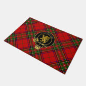 Scottish Clan Wappen Lion Tartan Doormat Fußmatte (Schrägansicht)