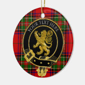 Scottish Clan Wappen Lion Tartan Keramik Ornament (Links)