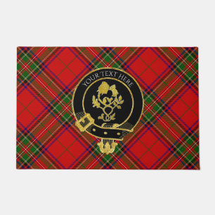 Scottish Clan Wappen Rose Thistle Tartan Fußmatte
