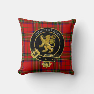 Scottish Clan Wappen Tartan Lion Kissen