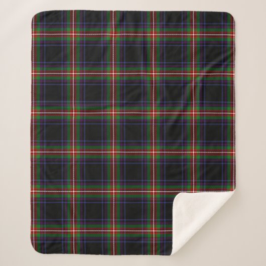 Scottish Clan Watt Tartan Kariert Sherpadecke (Vorderseite)