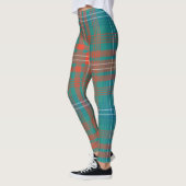 Scottish Clan Wilson Tartan Green Blue Kariert Leggings (Links)
