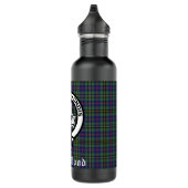 Scottish Clan Wood Wappen & Tartan Edelstahlflasche (Rechts)