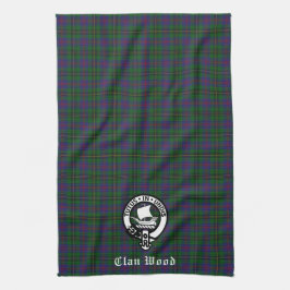 Scottish Clan Wood Wappen & Tartan Geschirrtuch