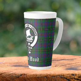 Scottish Clan Wood Wappen & Tartan Milchtasse