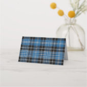 Scottish Clark Tartan Wedding Platzkarte (Rückseite)