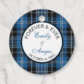Scottish Clarke Clark Tartan Wedding Rettete ein D Geschenkanhänger (Rückseite)