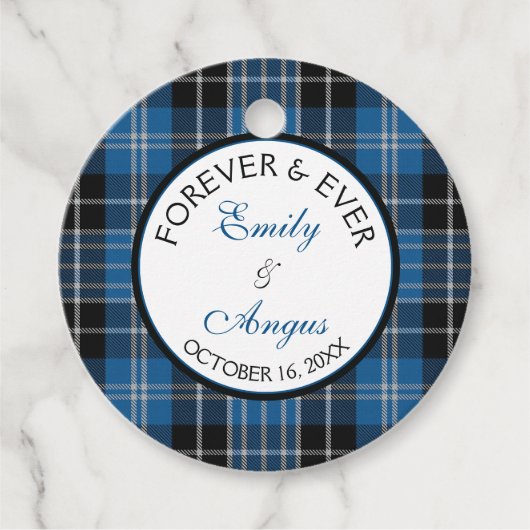 Scottish Clarke Clark Tartan Wedding Rettete ein D Geschenkanhänger (Vorderseite)